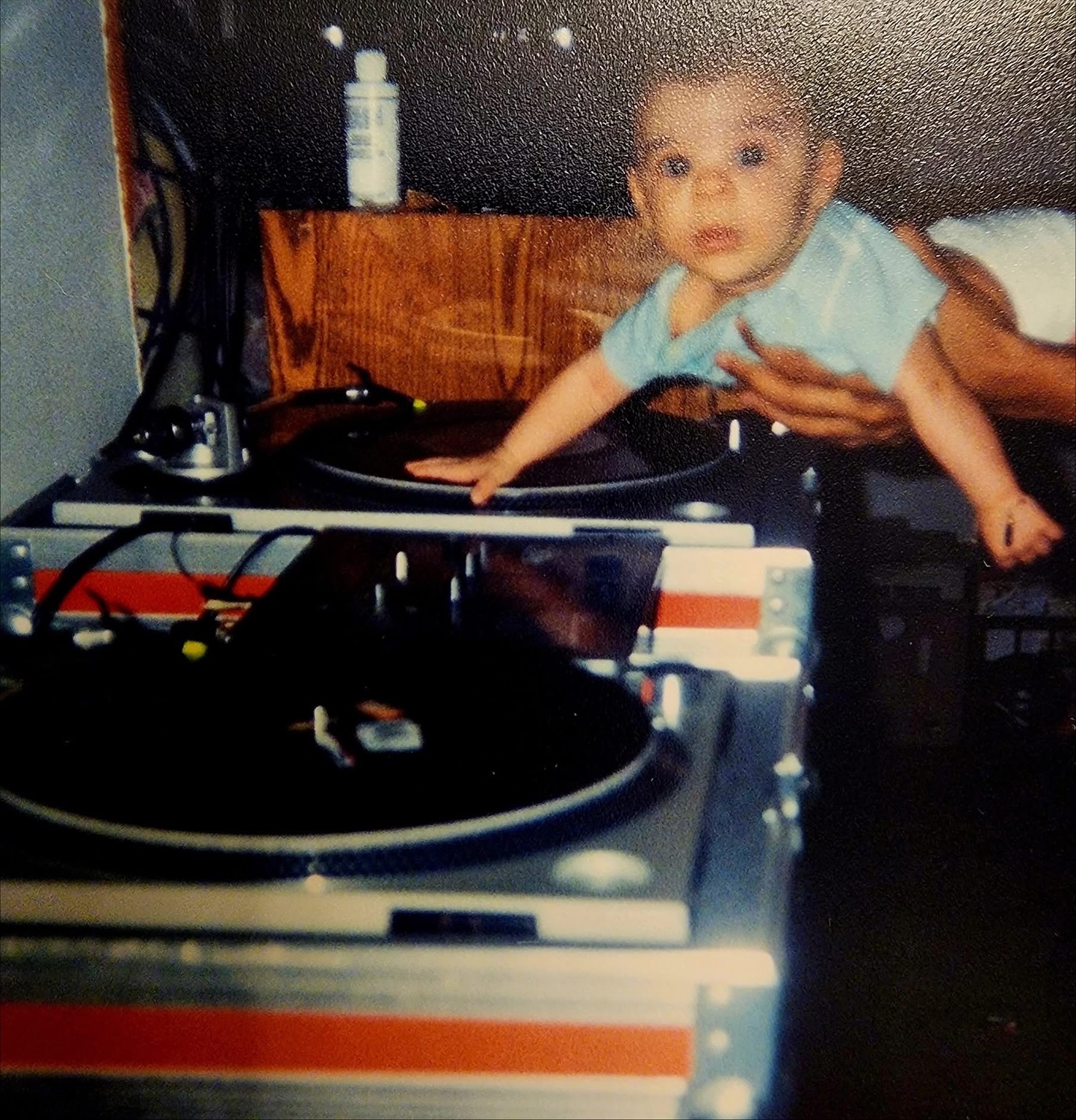 Baby Ajay Ramos on turntables