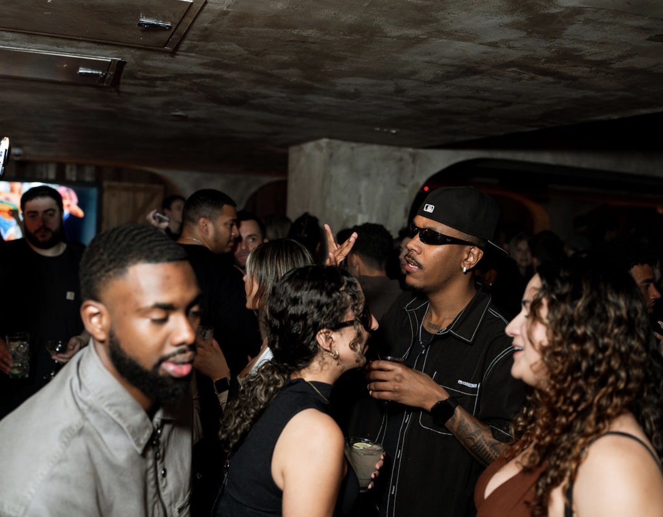 Nightlife crowd energy