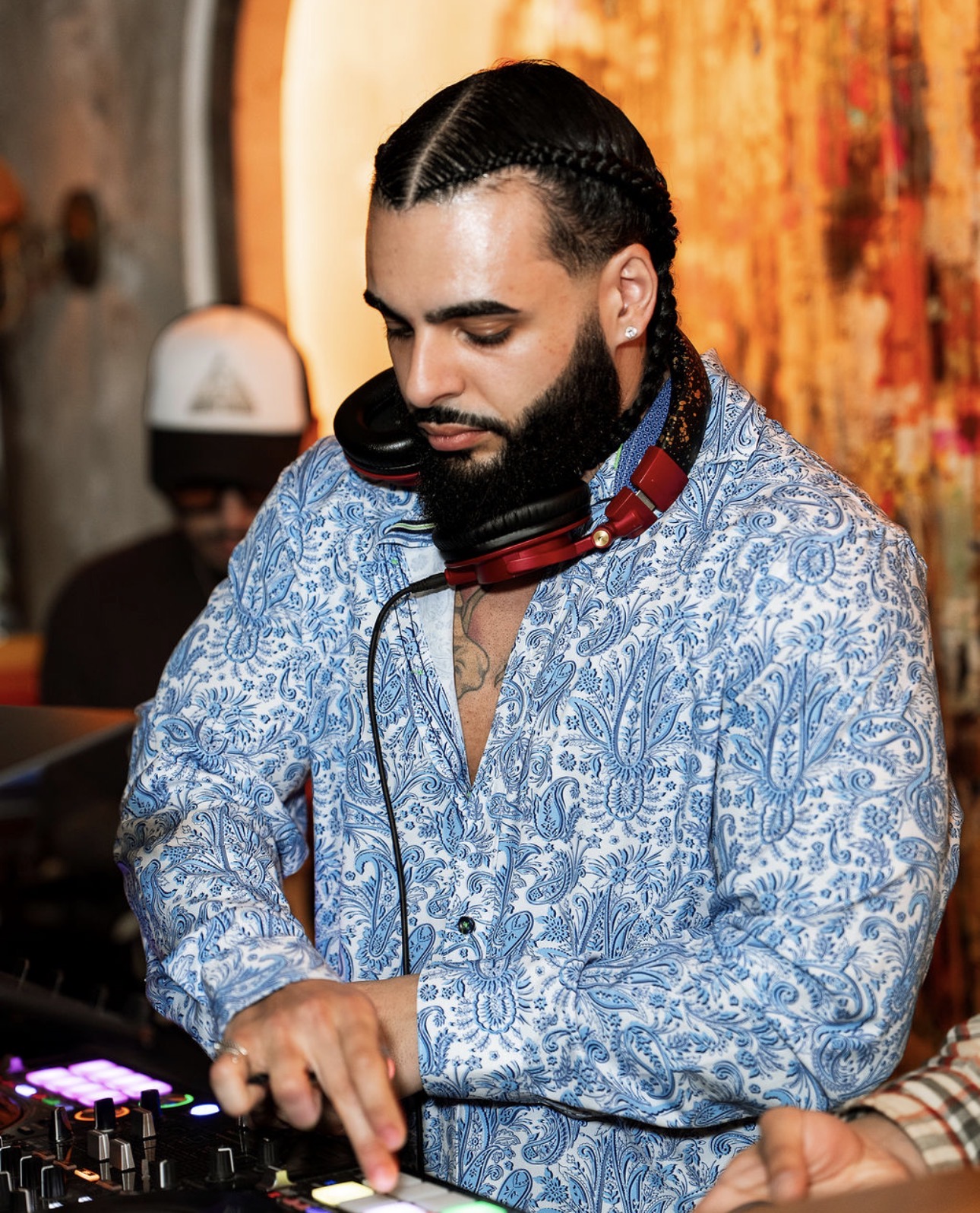 Ajay Ramos at the DJ booth